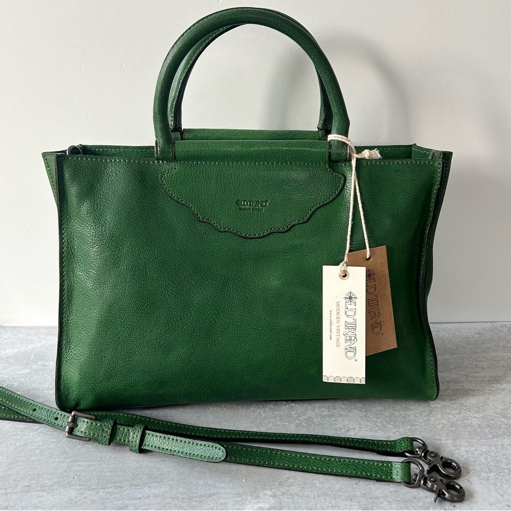 OLD TREND Rose Cove Tote Crossbody in Green, NWT